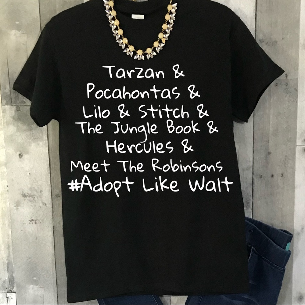 Adoption Foster Mom Disney Graphic Tee Small-3Xl
